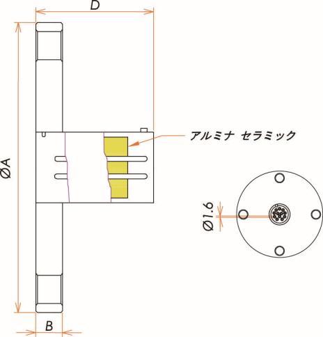T熱電対 BURNDY 6対 VF25 フランジ ガイド付き admin.label.item.size_image